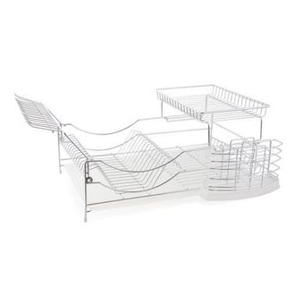 Better Chef 22-inch 2 Tiered Dish Rack with Utensil Caddy in Silver at Nordstrom