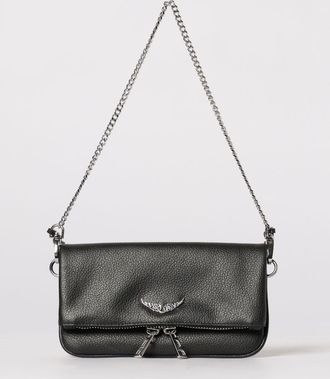 Zadig&Voltaire Pochette Rock in pelle a grana