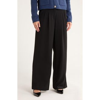 French Connection Harry Pleated Pants in Black at Nordstrom Rack, Size Small