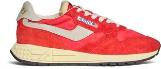 Autry Reelwind Low Sneakers - Heren - Sneakers - Rood - 47 EU - Katoen - Schoenen