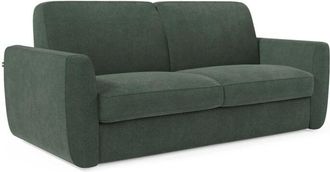 Divani.Store Leonida Sof&aacute; Cama Desenfundable Con Colch&oacute;n De 18 Cm De Altura 202 Cm Verde
