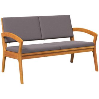 vidaXL Vidaxl - Conjunto bistro 2 pcs Marrón Madera maciza de Acacia