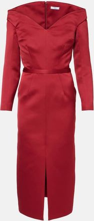 SAFiYAA Asuman off-shoulder midi dress