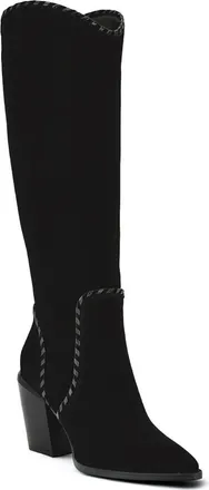 Nine West Rosco Knee High Western Boot in Black at Nordstrom, Size 9.5