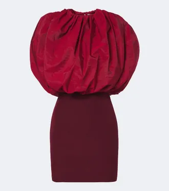 Magda Butrym Draped silk-blend minidress