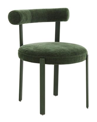 TOV Furniture Tov Furniture Margaret Textured Velvet Bolster Back Dining Chair