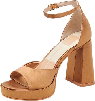 Dolce Vita Pandro Mid Brown Satin PANDRO-BRN Womens