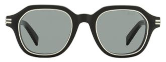 Ermenegildo Zegna EZ0250 Square Rimmed Sunglasses - Black
