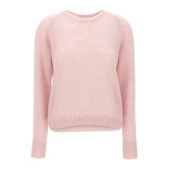 Gran Sasso Trui met ronde hals - Dames - Truien - Roze - Maat: XS Wol