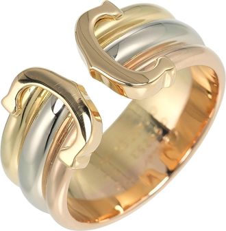 Cartier Pink Gold White Gold Yellow Gold Yellow Gold (18K) Pink Gold (18K) White Gold (18K) Band Ring (Pre-Owned)