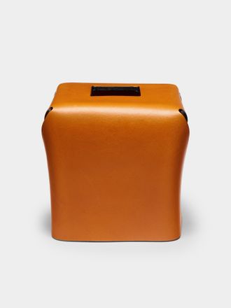 Oscar Maschera Leather Square Tissue Box