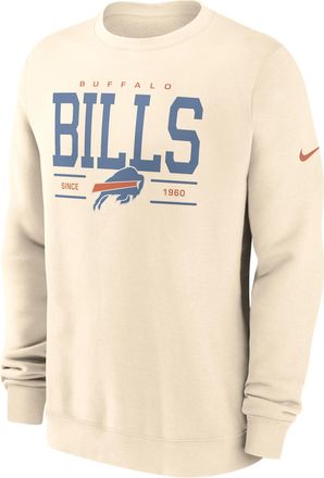 Nike Buffalo Bills Club Nike Mens NFL Pullover Crew in Brown | NKPV15A81-Y9M