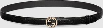 Gucci Belt With Interlocking G Buckle, Size 105