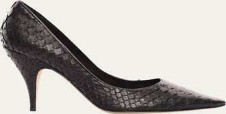 The Row Liisa Python Stiletto Pumps