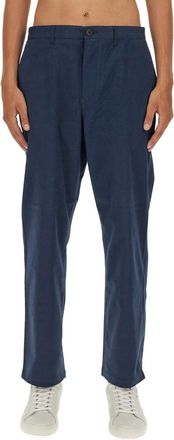 Paul Smith Loose Fit Cotton Trousers - Blue