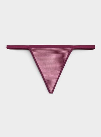 Miiyu Womens Stretch ultra-comfortable string thong Organic cotton & TENCEL TM modal