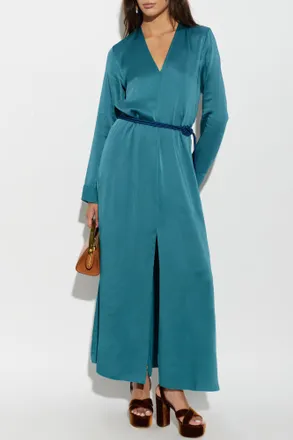 Forte_Forte Forte_forte Dress With Belt, Womens, Blue
