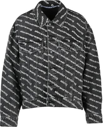 Alexander Wang Asymmetrische Denim Jas - Dames - Spijkerjassen - Veelkleurig - S - Denim - Jassen