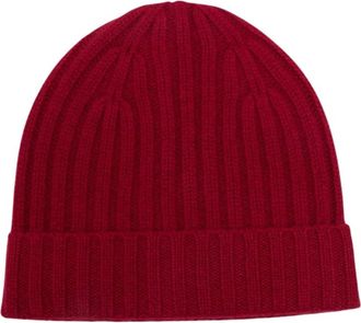 Be You Cashmere Muts - Dames - Hoeden - Rood - ONE Size - Kasjmier - Accessoires