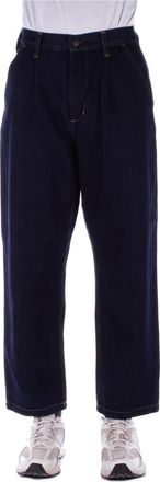 Carhartt Work in Progress Logo Achterkant Rits Jeans - Heren - Loose Fit Jeans - Zwart - W31 - Katoen - Jeans