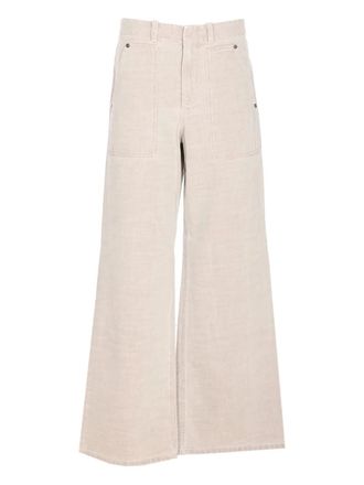 Fendi Jeans met logopatch - Beige