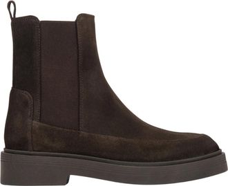 Estro & Luminara Chelsea Boots met Hoge Enkel - Dames - Chelseaboots - Bruin - 37 EU - Leer - Schoenen