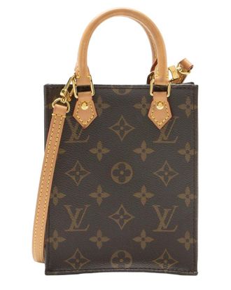 Louis Vuitton Monogram Canvas Petit Sac Plat Shoulder Bag (Authentic Pre- Loved)