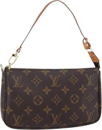 Louis Vuitton Pre-owned Shoulder Bags, female, Brown, Size: ONE SIZE Pre-owned Canvas Shoulder Bag