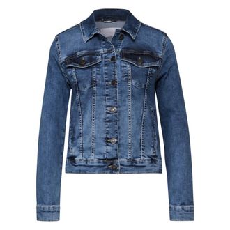Street One Dames, Jassen, Blauw, Maat: XS Denim