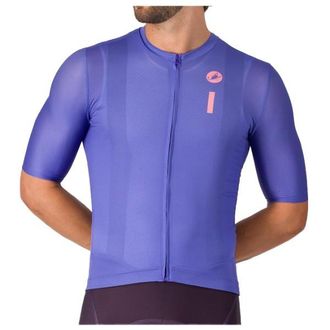 Castelli Drittone Logo Jersey Velotrikot f&uuml;r Herren | lila