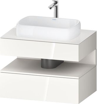 Duravit Duravit - Qatego Consola Mueble Bajo Lavabo, 1 Extra&iacute;ble, 1 Caj&oacute;n