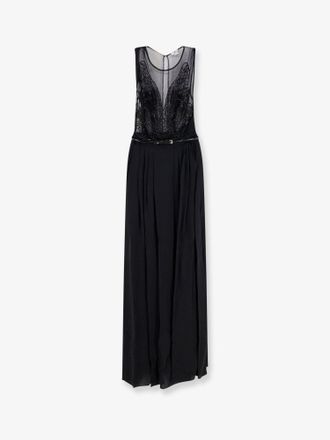 Elisabetta Franchi Vestito lungo Red Carpet con cintura - ELISABETTA FRANCHI - gender_Woman