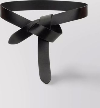 Isabel Marant adjustable knot detail smooth finish belt