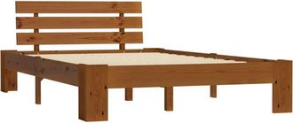 vidaXL Vidaxl - Estructura cama sin colchón madera pino marrón miel 120x200 cm