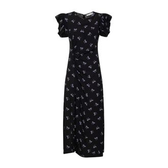 Mar De Margaritas Maxi Dresses, female, Black, Size: M Fiocco Maxi Dress