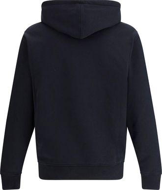 Ami Mens Logoed Hoodie Noir Cotton Sweatshirts Sweater