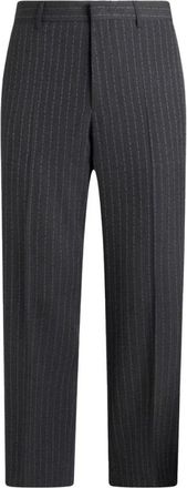 Etro Wool Broeken - Heren - Slim Fit Broeken - Grijs - L - Wol - Broeken