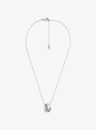 Michael Kors Logo and Cubic Zirconia Necklace