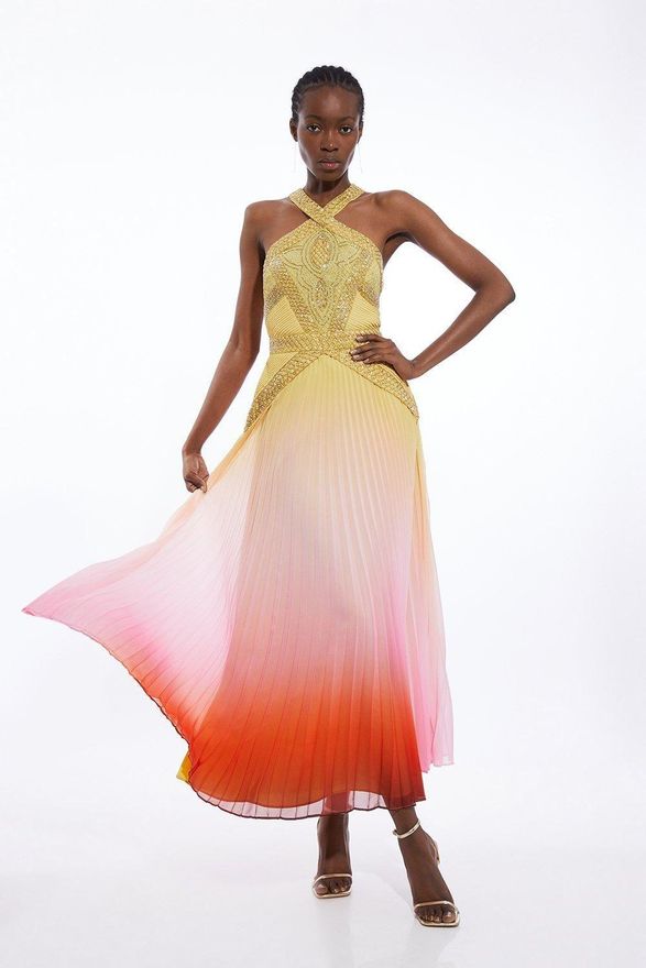 strapless open back dress Unique Blue Pleated Halter A-line Prom Dress, Evening Dress, PD381986 –  AlineBridal
