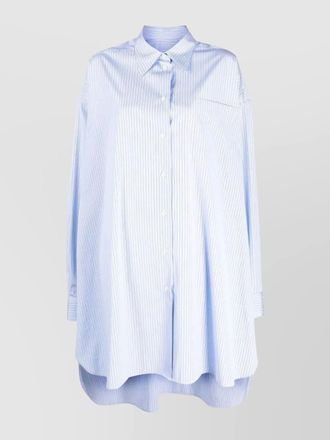 Maison Margiela striped oversized cotton shirt
