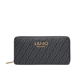 Liu Jo Accessoires, Dames, Zwart, ONE Size, Grote Monogram Portemonnee