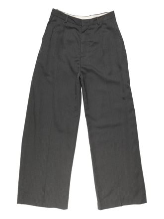 Acne Studios pinstripe trousers - men - EcoVero Viscose (LENZING)/Recycled Viscose/Viscose - 48 - Grey