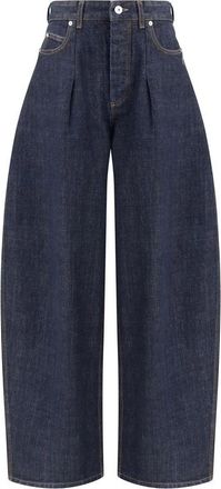 Jacquemus Ballon-pijp Oversized Jeans - Dames - Loose Fit Jeans - Blauw - W26 - Katoen - Jeans