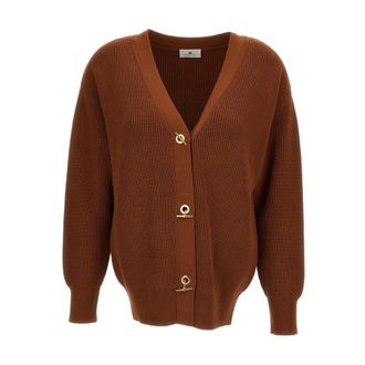 Elisabetta Franchi Mujer, Jerseys, Marr&oacute;n, Talla: S