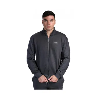 Guess Zip-throughs, male, Black, Size: L Marzio Zip-through Sweatshirt