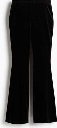 H&M Ausgestellte Velourshose - Schwarz