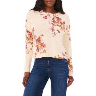 Vince Camuto Electric Bouquet Sweater in Birch at Nordstrom Rack, Size X-Large P