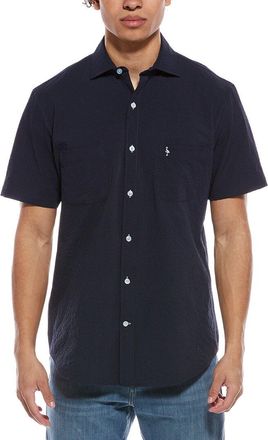 Tailorbyrd Tailorbyrd Solid Seersucker Short Sleeve Shirt