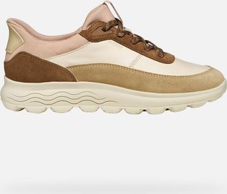 Geox Scarpe Spherica Plus Donna Beige/marrone