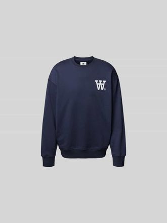 Wood Wood Oversized Sweatshirt aus Baumwolle in Marine, Gr&ouml;&szlig;e M